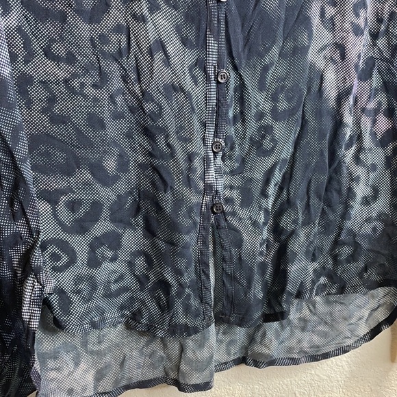 Cloth & Stone Anthro leopard button down top - Picture 2 of 4